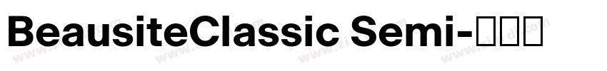 BeausiteClassic Semi字体转换
